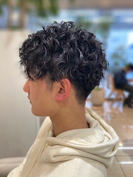アッシュ 横浜瀬谷店(Ash) メンズ×刈り上げ×ツ－ブロック×スパイラルパーマ