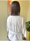 〈浅草 半個室〉切りっぱなしボブ/オリーブグレージュ