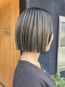 オアシス(oasis) 【oasisオグラ】アンブレラカラー/肩上切りっぱなしワンレンボブ