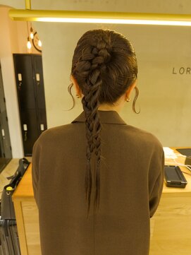 ローレン(LOREN) 透明感髪質改善ベージュダブルカラーミルクティーグレージュ