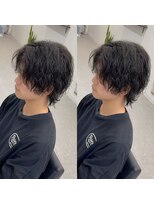 ブライト(BRIGHT)&nbsp;ツイストスパイラルパーマセンターパートウルフ