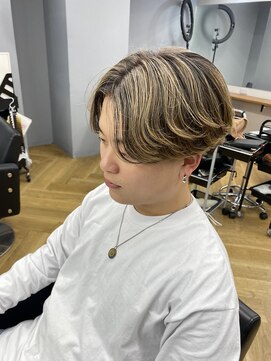 アレス バイ シカ 神戸三宮元町店(ALLES by Cica) フェザーショートフェザーパーマニュアンスパーマショートヘア