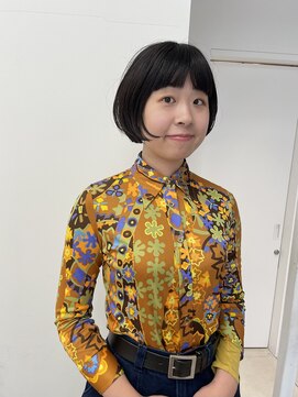 丸みのあるボブ