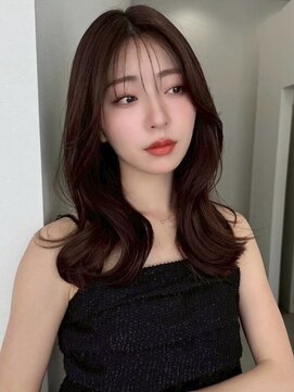 ソヨン 栄2号店(SOYON) 前髪/大人ガーリー/小顔/似合わせカット/黒髪/オリーブグレー