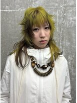 オーン 渋谷(OOn)&nbsp;こっくりイエロー×ブラウンのデザインカラー