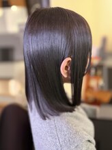 クライブ ヘアー 千葉中央店(CRiB hair)&nbsp;ナチュラルカラー×艶髪ミディアムボブ