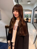 アクシス 栄店(`AXIS)&nbsp;イメチェン/ピンクベージュ/アンブレラカラー/前髪/栄矢場町