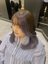 レム 仙台店(L.E.M)&nbsp;インナーカラー×ミディアムレイヤー