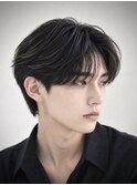 ニュアンスセンターパート 毛流れ/ニュアンス/パーマ/韓国/渋谷