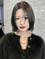 サンド クリア 横浜本店(sand clear)&nbsp;グレージュ×ぱつっとボブ