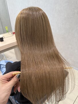 アッシュ 高幡不動店(Ash) ハイライトブリーチなし脱白髪染め白髪ぼかし髪質改善グレージュ