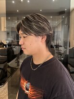 ジーナ 吉塚(Zina)&nbsp;メンズ ハイライト【福田れん】吉塚美容室 メッシュ ブリーチ