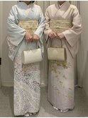 銀座訪問着レンタル　銀座訪問着着付け　銀座訪問着持込み
