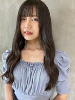 アカラ アネックス(acala annex)&nbsp;暗髪ウェーブロング【イルミナカラー/縮毛矯正/髪質改善】