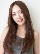 エステージ  喜連店(S-TAGE)&nbsp;レイヤーカット×モカブラウン×センターパート