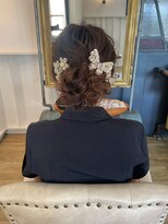 ラポール 蟹江(RAPPORT)&nbsp;【お呼ばれヘア】華やか上品アップスタイルで小顔魅せ