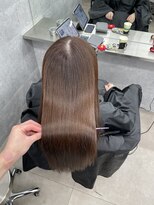 髪質改善/髪質改善縮毛矯正/髪質改善カラー　髪質改善 CYNTHIA DUE 新宿美容室&nbsp;【新宿/moe】ミディアム/グレージュ
