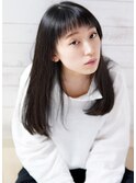 大人の眉上バング☆艶ストレート添え【美容室Belu東十条店】
