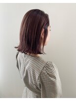 シェノン 西梅田(CHAINON)&nbsp;ピンクブラウン×ボブ×大人かわいい、似合わせカット