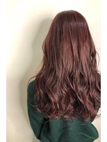 フロート 小阪店(float) ラベンダーカラー_マロンベージュ Aラインボブ かきあげ