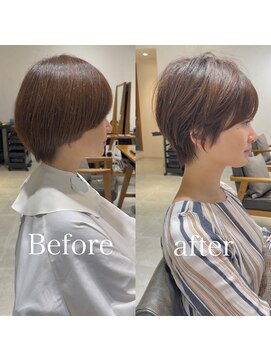 ビューイースト 亀戸 錦糸町(VIEW EAST) マッシュショートボブ/フェザーバング/大人かわいい