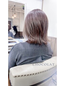 ショコラ 国立谷保(Chocolat) 切りっぱなしぱっつんボブ【ショコラオリジナル秋冬色カラー☆】