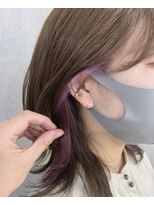 ラミール マツエ(lamiell matsue)&nbsp;インナーカラーくすみパープルセクションカラー/デザインカラー