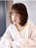 シースルーバング/くせ毛風/エアリーミディ/元町!