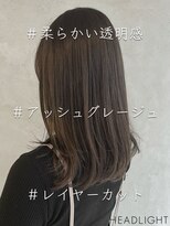 アーサス ヘアー サローネ 浦安店(Ursus hair salone by HEADLIGHT)&nbsp;透明感アッシュグレージュ×セミロングレイヤー_807L1507