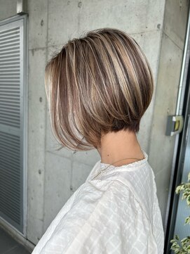 ガルボ ヘアー(garbo hair) ハイライトバレイヤージュ高知美容院10代20代