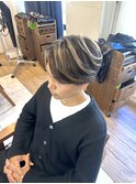 センターパート×コントラストハイライト吉祥寺T75