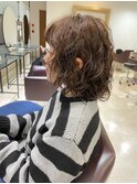 根元からのふわふわパーマ
