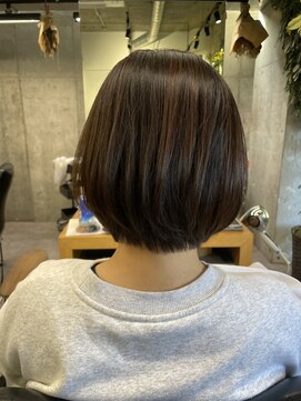 シェル 吉祥寺(shell) グレージュカラー/ボブウルフ/黒髪/ココアベージュ