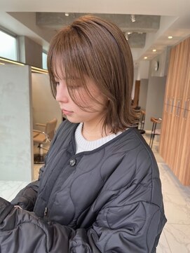 ガリカ 大名(Gallica) 【森千晶】小顔似合わせレイヤーボブ/くびれボブ/透明感ベージュ