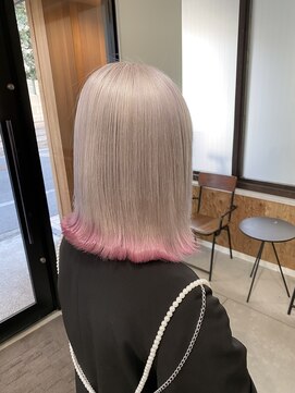 デコヘアーフラッペ(DECO HAIR frappe) ホワイト＆ピンク