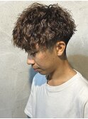 ツイストスパイラルパーマメンズパーマメンズカット群馬高崎眉毛