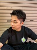 かきあげビジネスパーマ