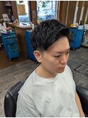 束感ツーブロック