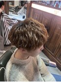 マッシュパーマ風ヘアセット