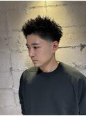 テーパーフェードスパイキーショートE