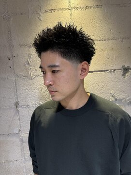 フランクスバーバーザスタンド(Frank’s barber the stand) テーパーフェードスパイキーショートE