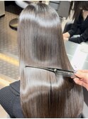 美髪縮毛矯正×最高峰髪質改善トリートメント×グレージュ