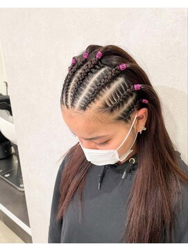 ハーフコーンロウダンスヘア春休みヘアゴールデンウィークヘア