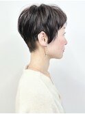 <大人ショート刈り上げくびれショート前下がりショート30代40代2