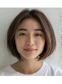 うる艶ショートサラサラ【松戸#五香#白髪染め#カラー#髪質改善】