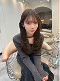 #水光レイヤー×小顔バング