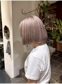 #ボブ　#ホワイト　#ハイトーン