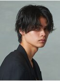 センターパート/波巻きパーマ/スパイラルパーマ/men's