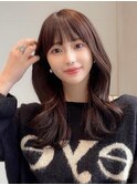 30代小顔に見える！くびれヘアレイヤー × オリーブグレージュ