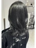 ミディアム×暗髪